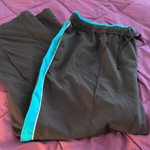 Made for Life Black Pants with Teal Accents